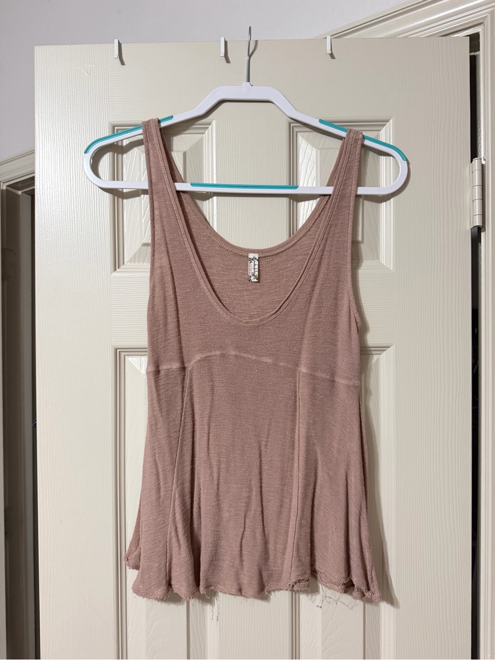 Free People Dusty Rose Scoop Neck Tank
